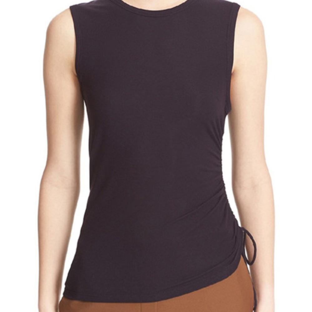 NWT Theory Rimaeya Drawstring Ribbed Tank Top - Picture 2 of 5